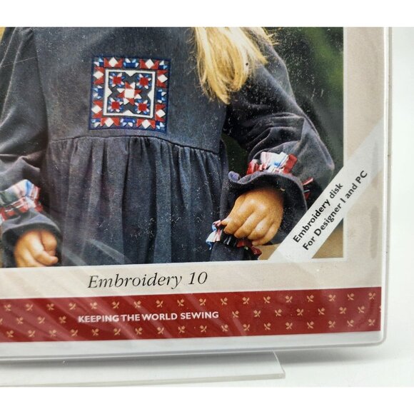 Keep America Sewing Embroidery Disk #10 For Husqvarna Viking Designer 1 - Picture 3 of 5